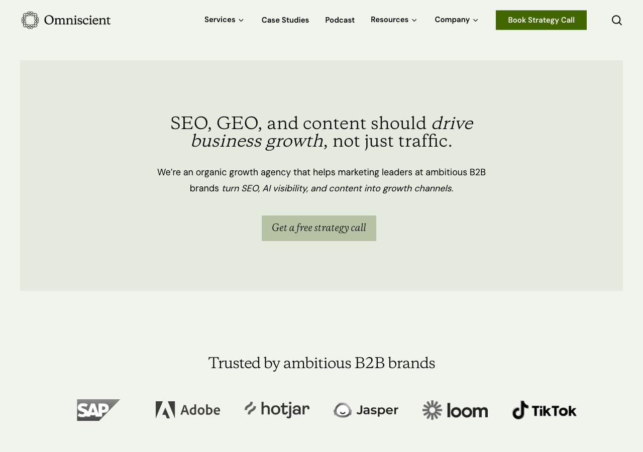 Omniscient Digital service page